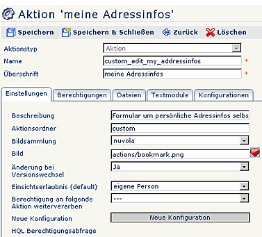 aktion meine adressinfos